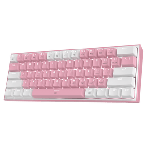 Redragon Fizz K617 60% Mechanical Gaming Keyboard | 61 Keys | Hot-Swappable Outemu Red Linear Switches (40g) | 16.8M RGB · 20 Presets | Detachable USB Type-C | Full Rollover | 50M Keystroke Lifespan | 0.43 kg