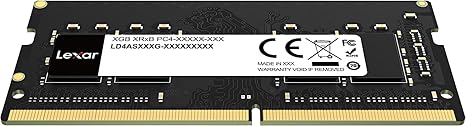 Lexar 8GB DDR4-3200 SODIMM Laptop Memory PC4-25600 / PC4-3200AA No Box | CL22 | 1.2V | 260-Pin Non-ECC Unbuffered | Single-Rank | Notebook RAM Upgrade | Intel + AMD | Plug & Play
