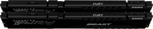 Kingston FURY Beast DDR4 8GB Single Module Black | 3600MT/s CL17-21-21 | Intel XMP 2.0 + Plug N Play | 1.35V | Low-Profile Heat Spreader | AMD Ryzen Ready | Auto-Overclocking | Non-RGB Stealth | Pair-Compatible | Single Stick from Kit