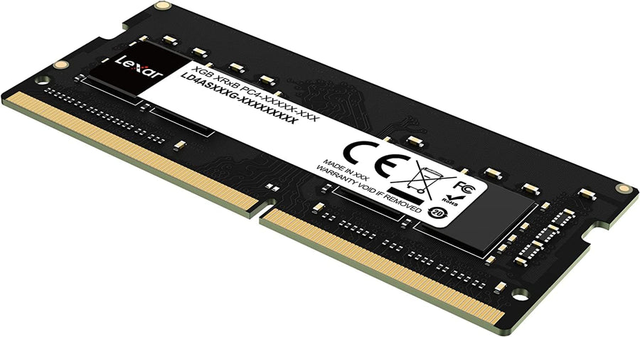 Lexar 8GB DDR4-3200 SODIMM Laptop Memory PC4-25600 / PC4-3200AA No Box | CL22 | 1.2V | 260-Pin Non-ECC Unbuffered | Single-Rank | Notebook RAM Upgrade | Intel + AMD | Plug & Play