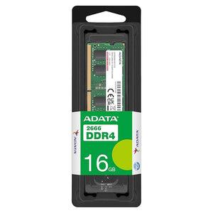ADATA Premier AD4S266616G19-RGN 16GB DDR4 Laptop Memory | DDR4-2666 MT/s · PC4-21300 | CL19 · 1.2V | 260-Pin SO-DIMM · Non-ECC Unbuffered | Limited Lifetime Warranty