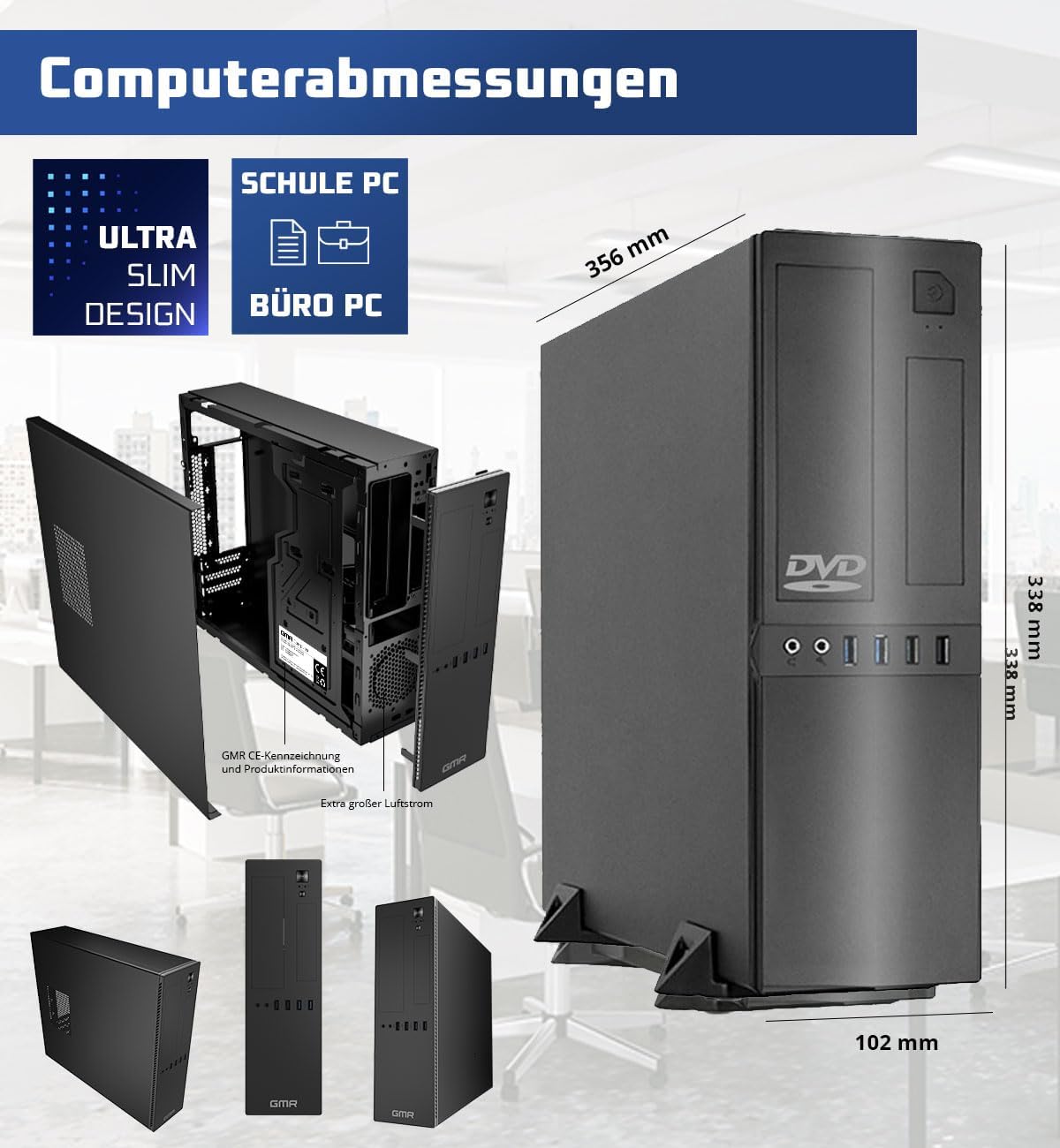 GMR Ultra Slim i7 Office Desktop PC
