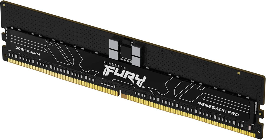Kingston FURY Renegade Pro DDR5 RDIMM ECC 64GB Set (2x32GB) | 6000MT/s CL32 | AMD EXPO + Intel XMP 3.0 | Registered ECC for Threadripper PRO 7000 | EPYC 9004 | Xeon W-3400 W-2400 | 2Rx8 Dual Rank | Black Aluminum Heat Spreader | Workstation