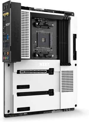NZXT N7 B550 | AMD AM4 ATX Motherboard | Premium Full Cover Design | DDR4 4733+ | PCIe 4.0 | Dual M.2 | WiFi 6E | 2.5G LAN | USB 3.2 Gen 2 Type-C | NZXT CAM | For Ryzen 3000/4000/5000 Series