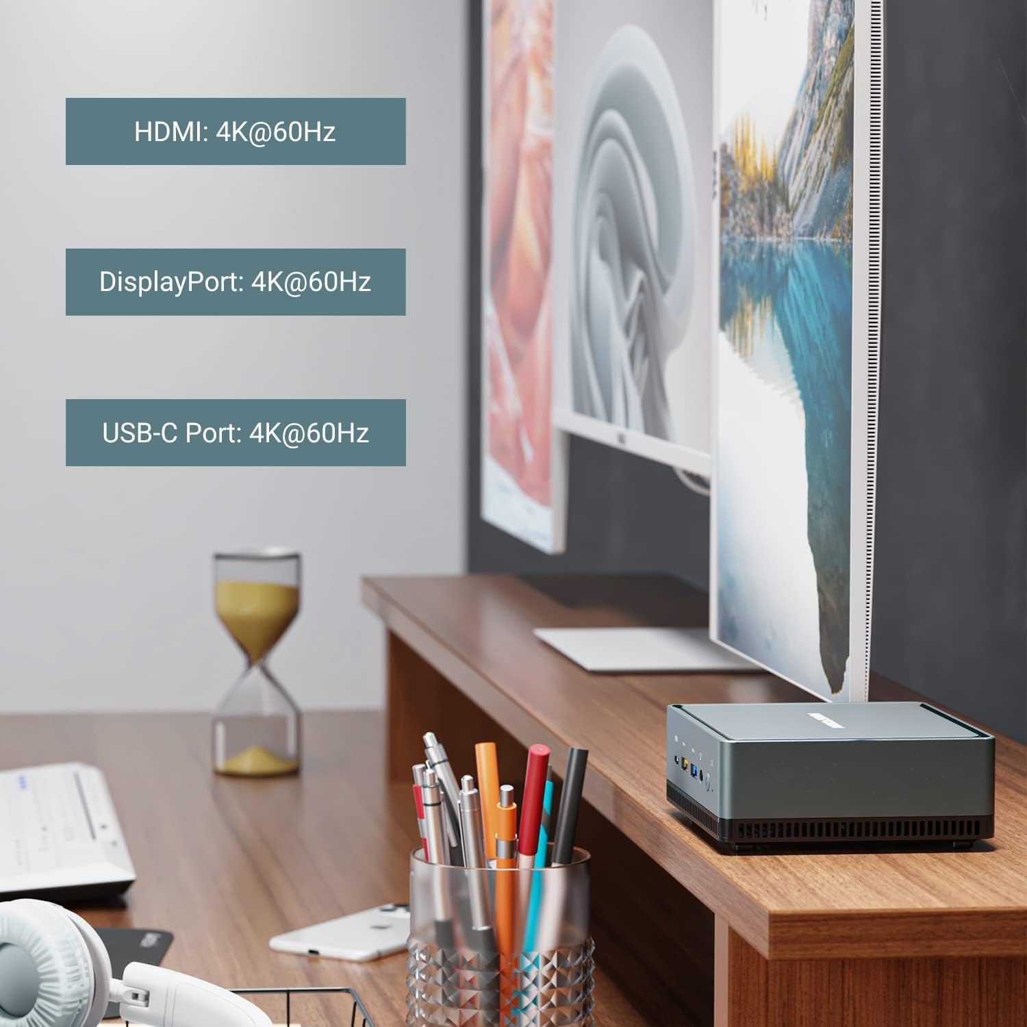 MINISFORUM MINIS FORUM Mini PC | AMD Radeon Graphics | 16GB DDR4 RAM | 512GB SSD | WiFi | ملاحظة: Z000001000143