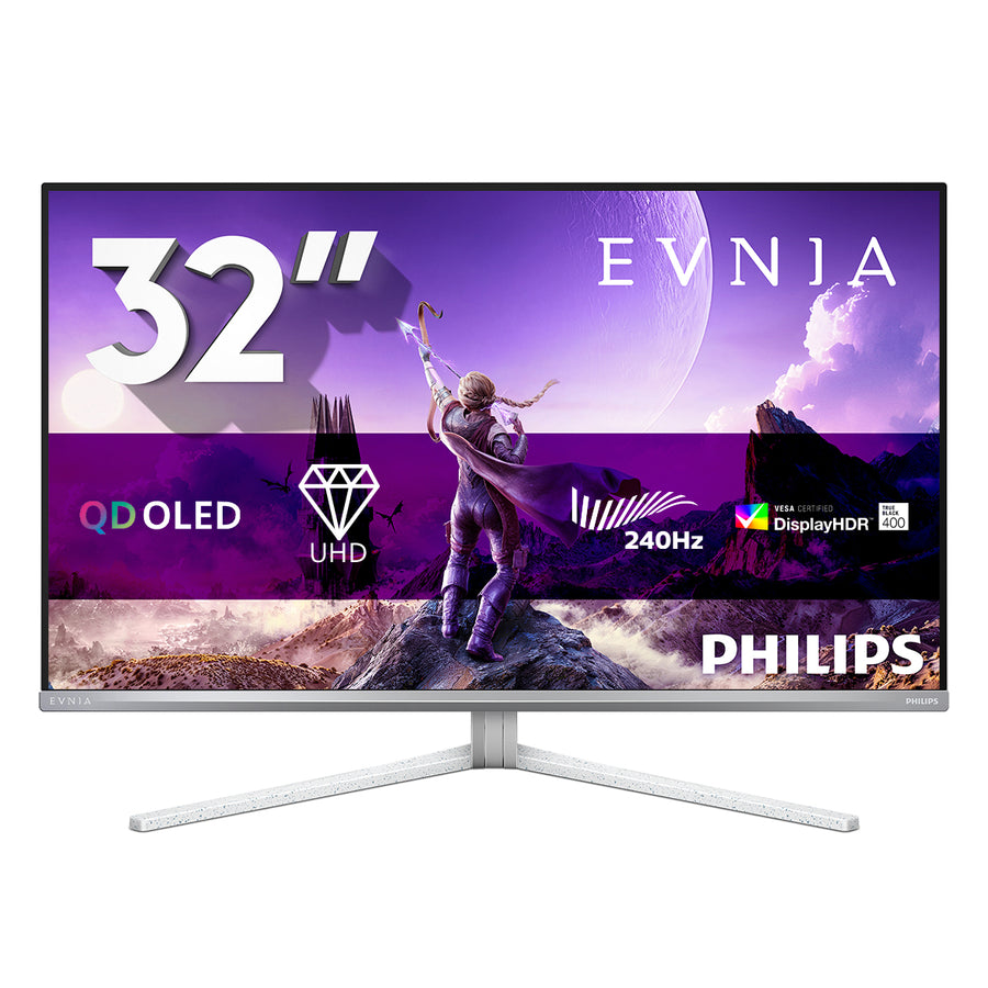 Philips Evnia 32M2N8900AM 32-Inch Gaming Monitor | 4K UHD | 240Hz | OLED | HDR400 | FreeSync