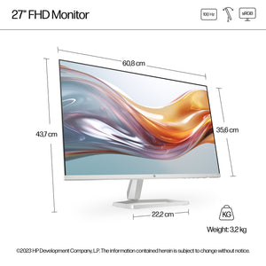 HP Series 5 527sw FHD 27-Inch Gaming Monitor | Full HD 1920x1080 | 100Hz | IPS Panel | 99% sRGB | HDMI + VGA