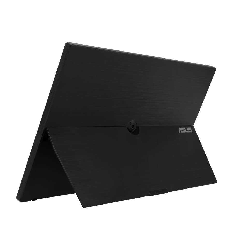 ASUS ZenScreen MB16ACV rear view with foldable smart case stand deployed