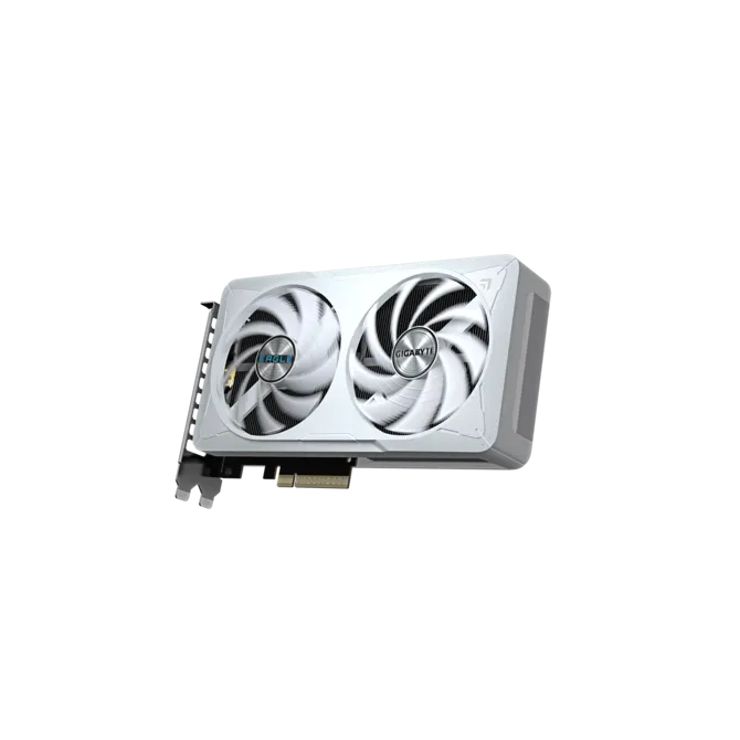 GIGABYTE GeForce RTX 5060 EAGLE OC ICE 8G Graphics Card | 8GB GDDR7 · 128-bit · 28 Gbps | 3840 CUDA Cores · 2550 MHz Core | PCIe 5.0 · 1× HDMI 2.1b · 3× DisplayPort 2.1b | White