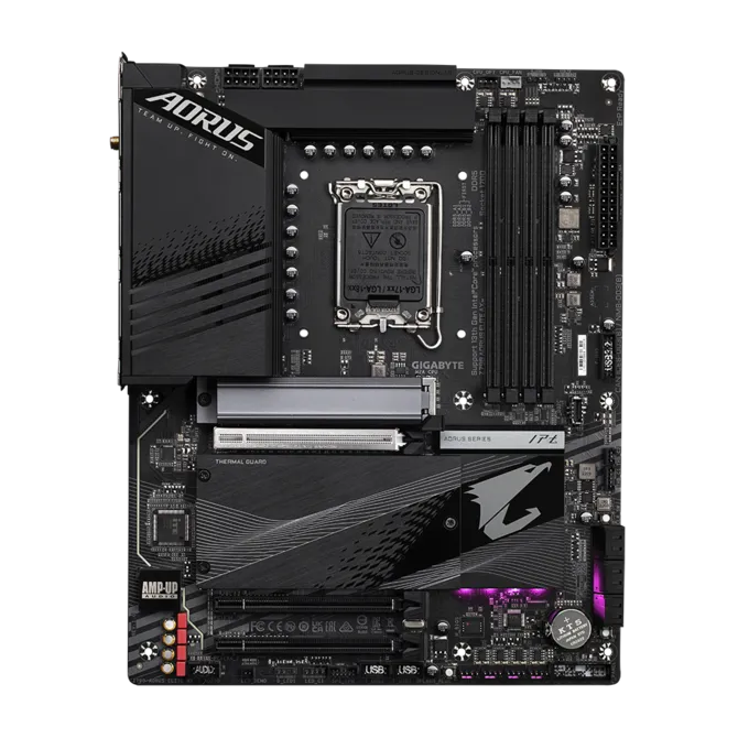GIGABYTE Z790 AORUS Elite AX | Intel LGA 1700 ATX Motherboard | DDR5 7600+ | PCIe 5.0 | 4× M.2 PCIe 4.0 | WiFi 6E | USB-C 20Gb/s | For Intel 12th/13th/14th Gen