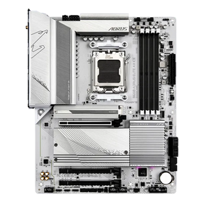 GIGABYTE B650 AORUS Elite AX ICE | AMD AM5 ATX White Motherboard | DDR5 8000+ | PCIe 5.0 M.2 | WiFi 6E | USB-C 20Gb/s | For Ryzen 7000/8000/9000
