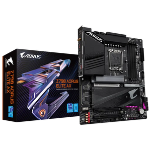 GIGABYTE Z790 AORUS Elite AX | Intel LGA 1700 ATX Motherboard | DDR5 7600+ | PCIe 5.0 | 4× M.2 PCIe 4.0 | WiFi 6E | USB-C 20Gb/s | For Intel 12th/13th/14th Gen