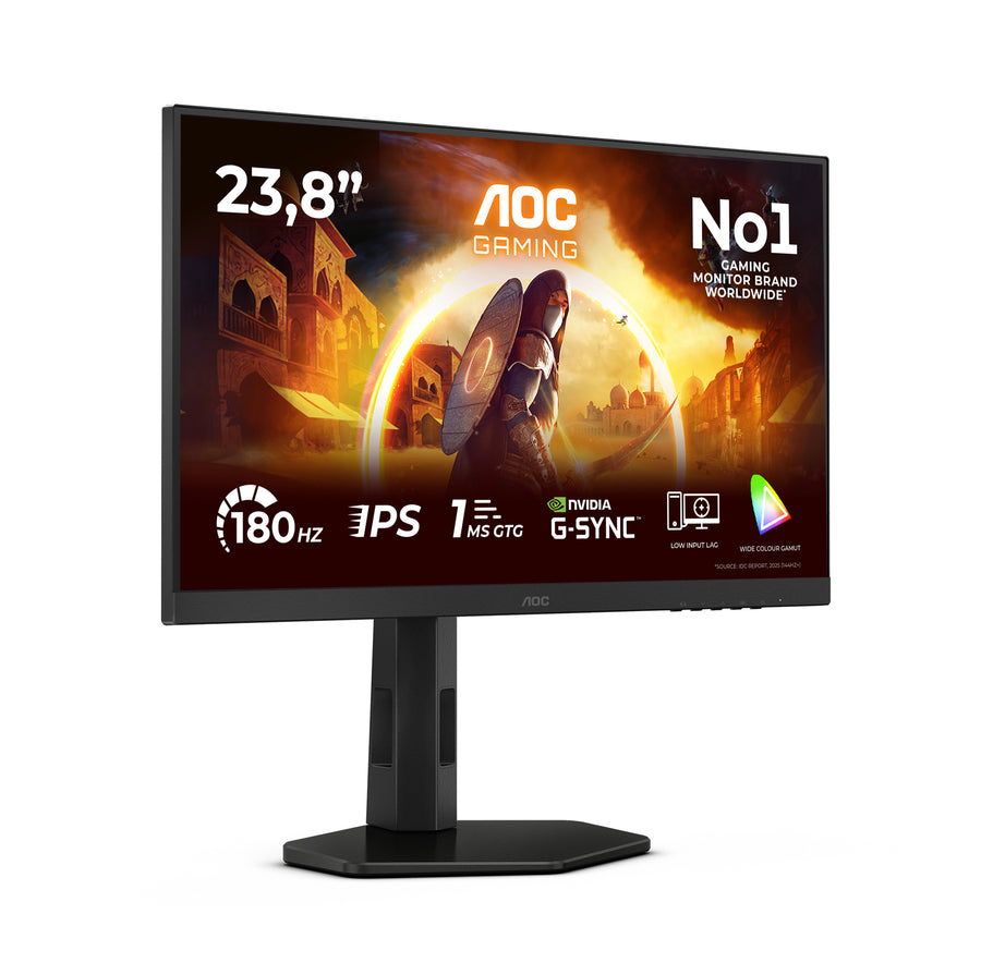 AOC 24-Inch Gaming Monitor | Full HD | 180Hz | HDR10 | FreeSync | Black