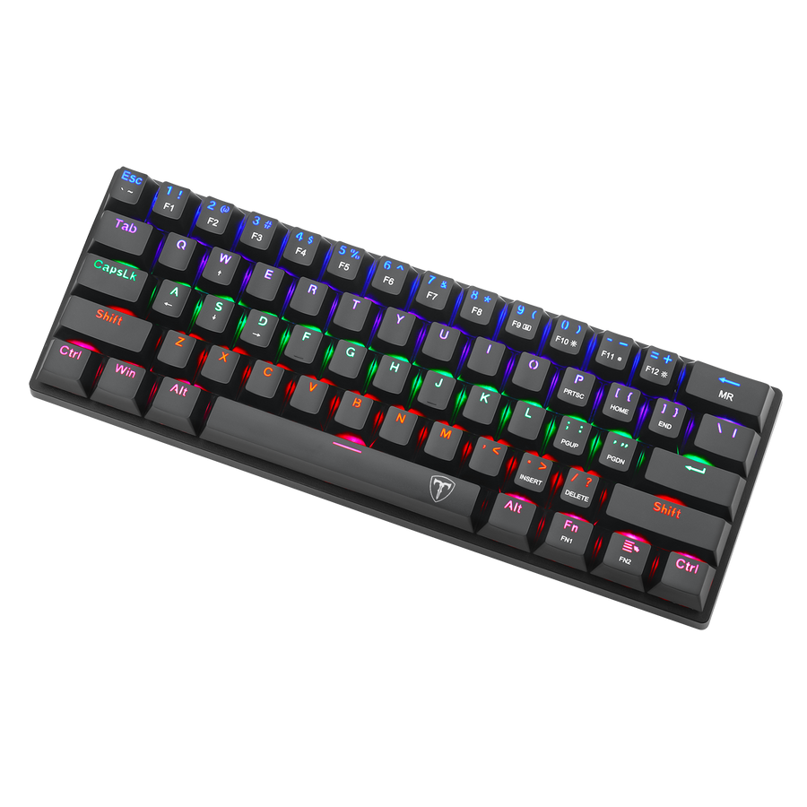 T-Dagger Arena T-TGK321 60% Wired Mechanical Gaming Keyboard | 61 Keys · Full-Key Rollover | Red Switches · 50M Keystrok
