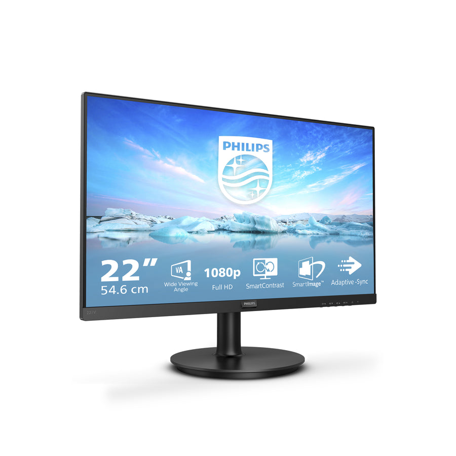Philips 221V8A 24-Inch Monitor | Full HD | 75Hz | IPS | Adaptive-Sync