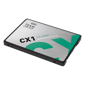 TEAMGROUP CX1 240GB Internal SSD | SATA III 6Gb/s · 2.5-inch | Up to 520MB/s Read · 430MB/s Write | >80TBW · MTBF 1,000,000 Hours | 3-Year Limited Warranty