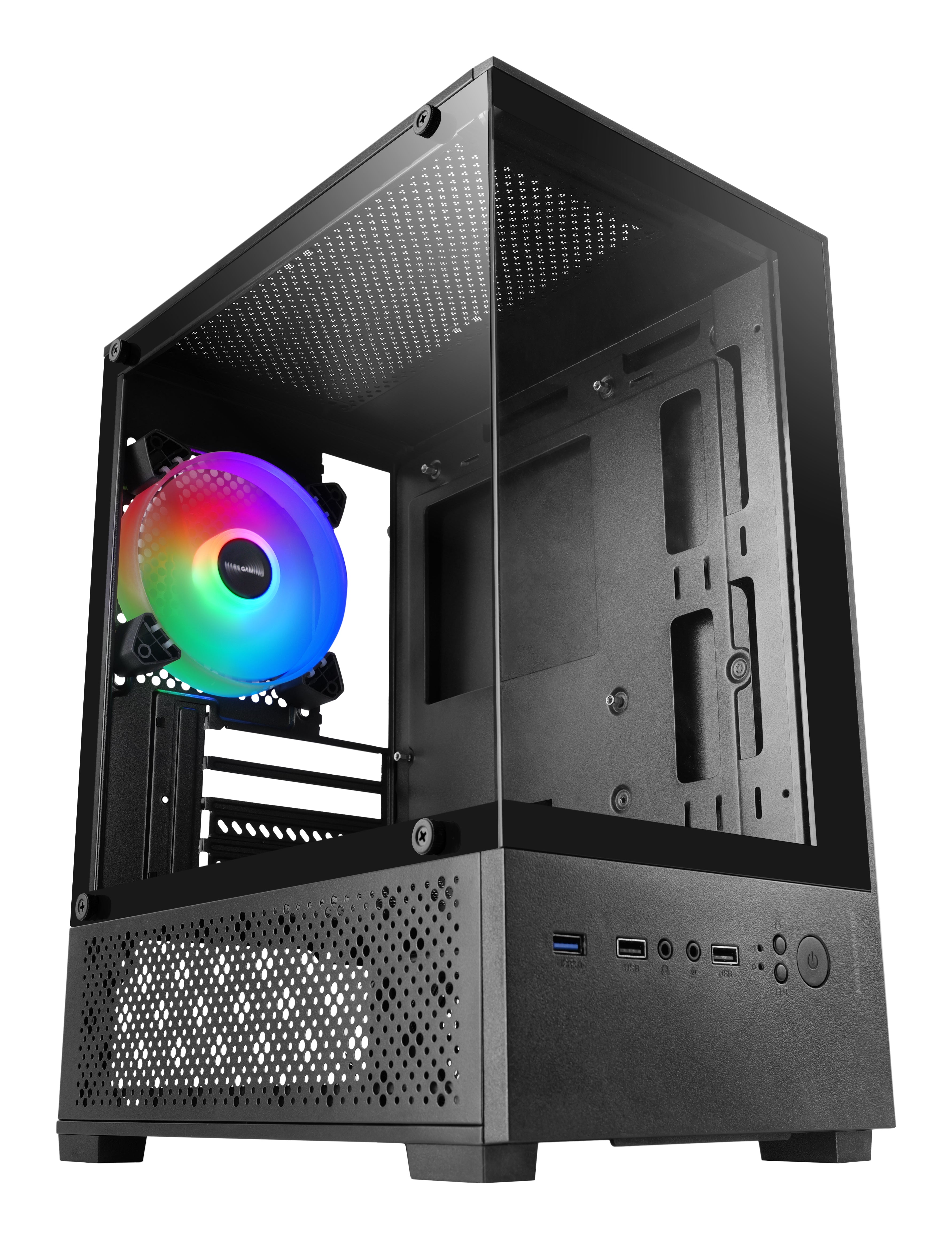 Mars Gaming MC-SE2 PC Case | Micro-ATX | Tempered Glass | ARGB Fans