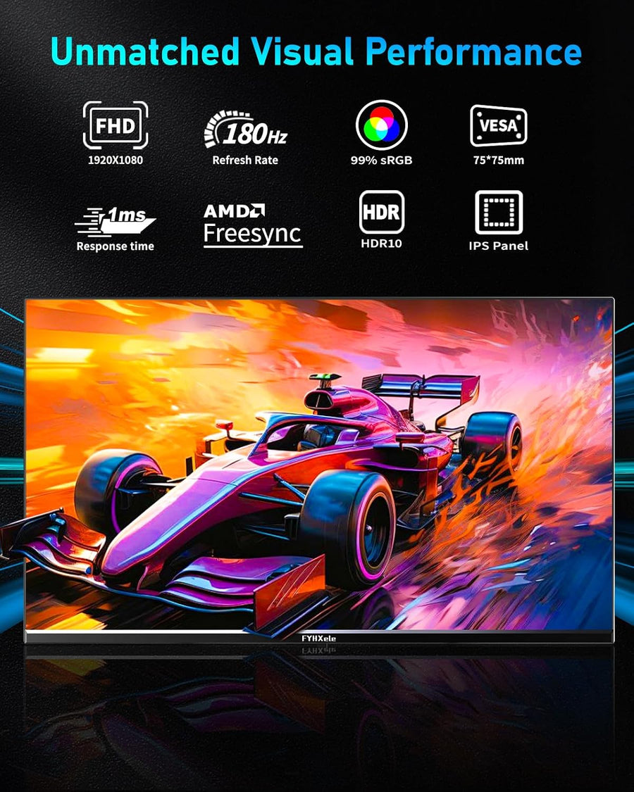 Gaming Monitor | 24" | Full HD 1920x1080 | 180Hz | 1ms MPRT | IPS | FreeSync Premium