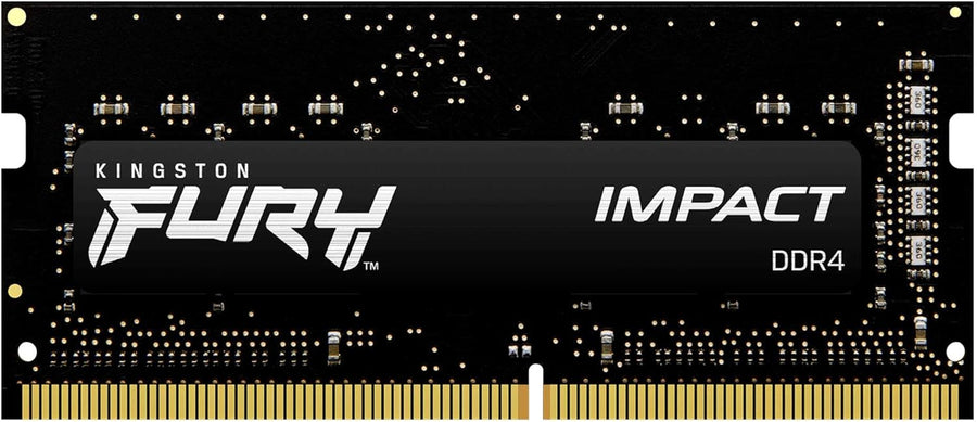 Kingston FURY Impact 32GB Kit (2x16GB) DDR4-3200 SODIMM Gaming Laptop Memory KF432S20IBK2/32 | PC4-25600 | CL20 Tightest Timings | 1.2V | 260-Pin Non-ECC Unbuffered | Intel XMP 2.0 | Plug N Play | AMD Ryzen Ready | Black