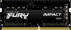 Kingston FURY Impact 64GB Kit (2x32GB) DDR4-3200 SODIMM Gaming Laptop Memory KF432S20IBK2/64 | PC4-25600 | CL20 Tightest Timings | 1.2V | 260-Pin Non-ECC Unbuffered | 2Rx8 Dual-Rank | Intel XMP 2.0 | AMD Ryzen Ready | Black