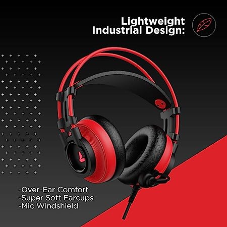 boAt Immortal 200 (IM-200) USB Gaming Headset | 7.1 Channel Virtual Surround | 50mm Drivers · 32Ω · 100dB | ENx Uni-Dire