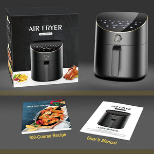 Vpcok Direct 5.5L XXL Air Fryer, 15 Preset Programs, Oil-Free Hot Air Frying, Digital LED Touchscreen, Preheat & Keep Warm Functions