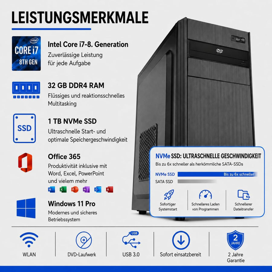 Intel Quad-Core i7 Desktop PC