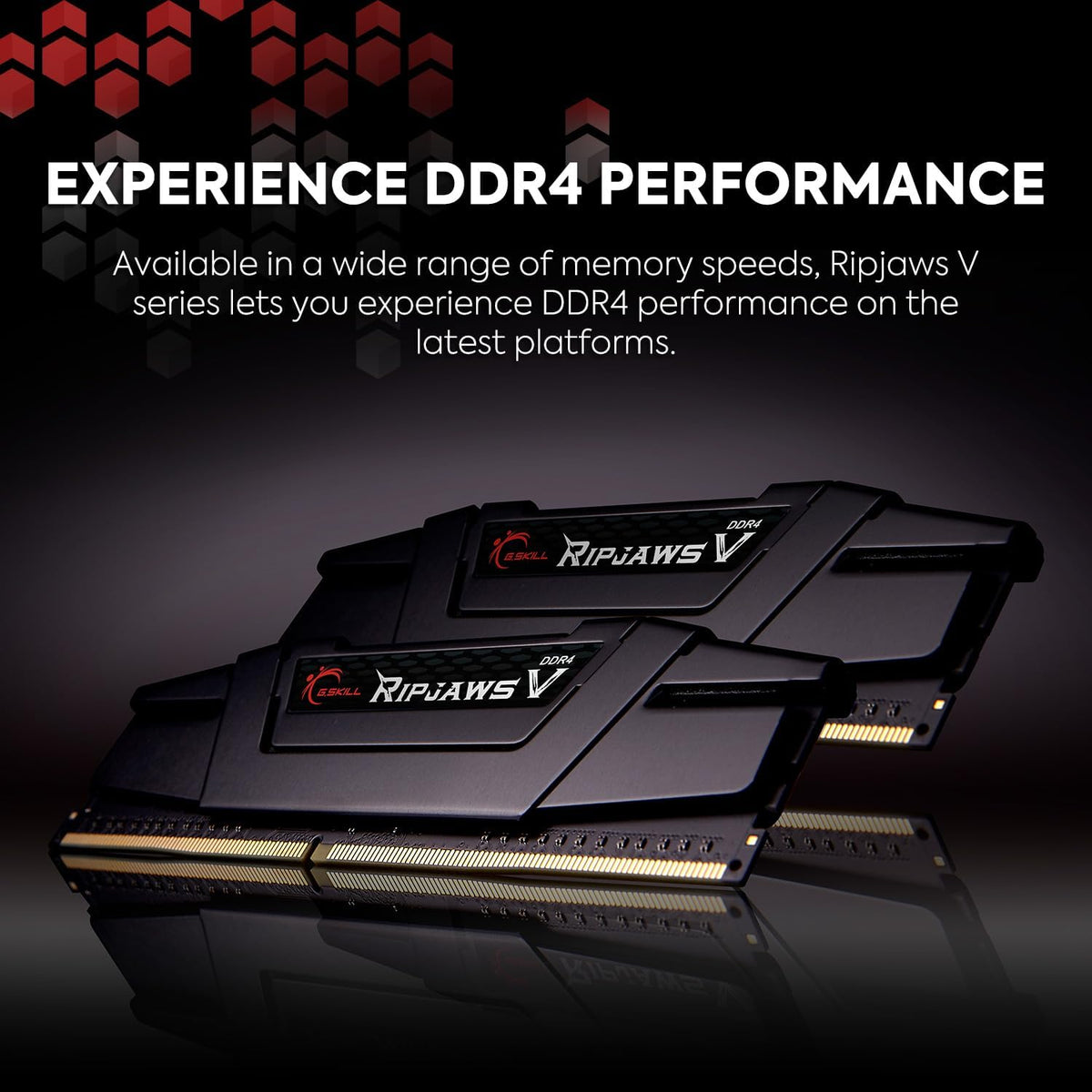G.Skill Ripjaws V 32GB (2x16GB) DDR4 3200MHz CL16 Desktop Memory | Black
