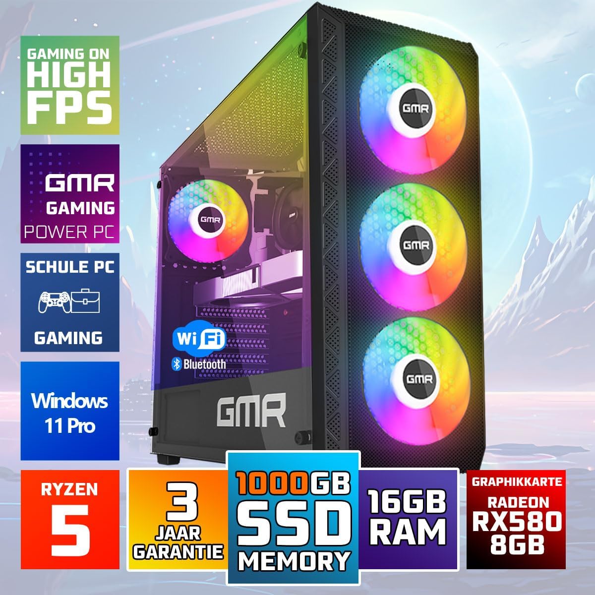 GMR Gaming PC | Ryzen 5 2600 | RX 580