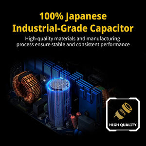 Enermax Revolution D.F.X 1050W | 80+ Gold Fully Modular ATX 3.0 + PCIe 5.0 Power Supply | Native 600W 12VHPWR Cable | 100% Japanese Capacitors | ARGB Side Panel (14 Modes) | Dust-Free Rotation Technology | 200% Power Excursion | For RTX 4090 / RTX 5090
