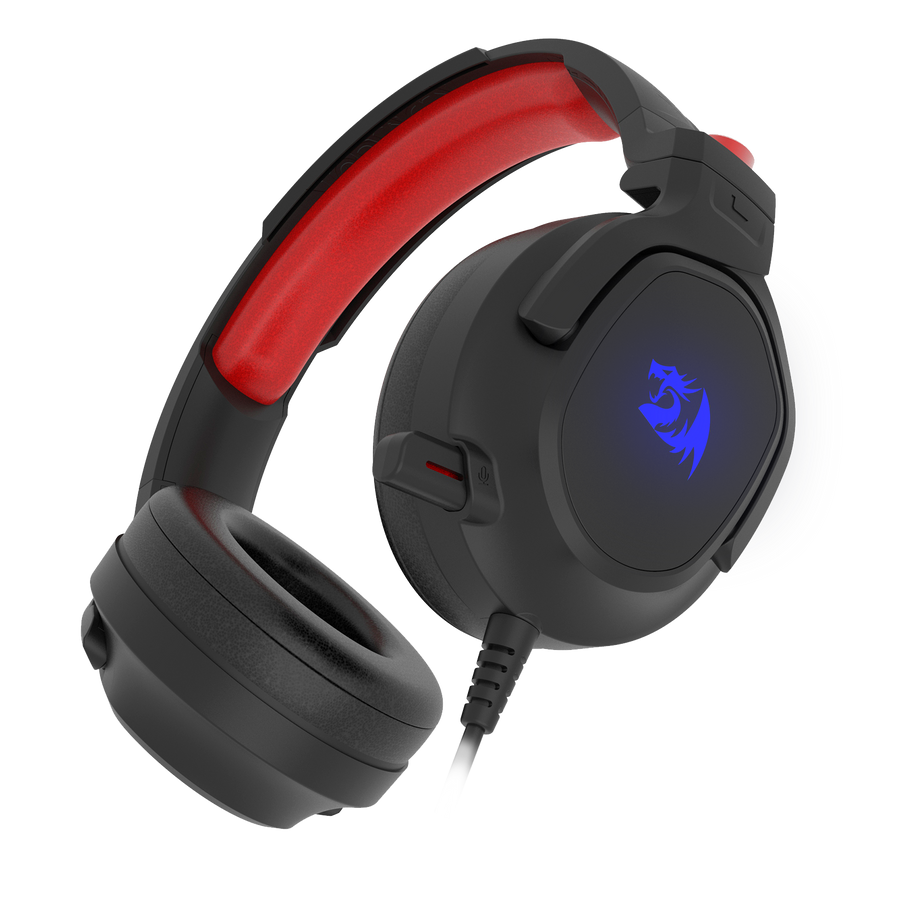 Redragon H399 Nireus RGB USB Gaming Headset | 50mm Drivers | 100Hz-10kHz | 20Ω | USB Connection | Retractable Omni-Direc