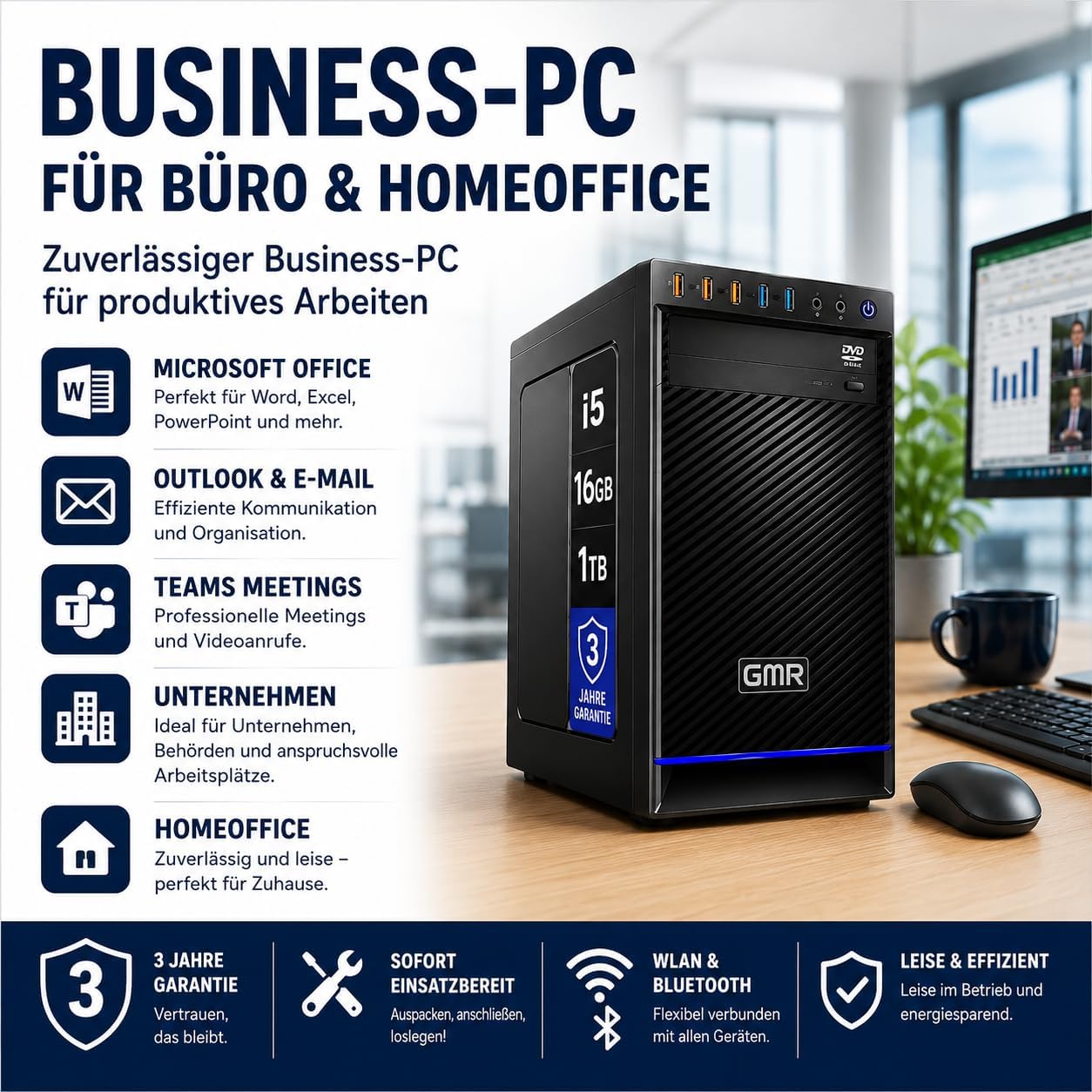 GMR Ultra i7 Business Office Desktop PC