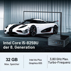 GEEKOM NUC Mini PC | i5-8259 | 16GB DDR4 RAM | 512GB SSD | Windows 11 Pro