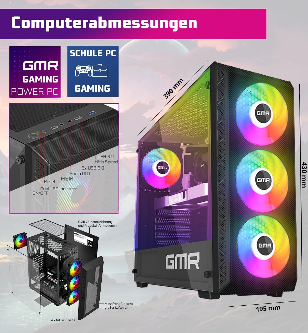 GMR Gaming PC | Ryzen 5 2600 | RX 580