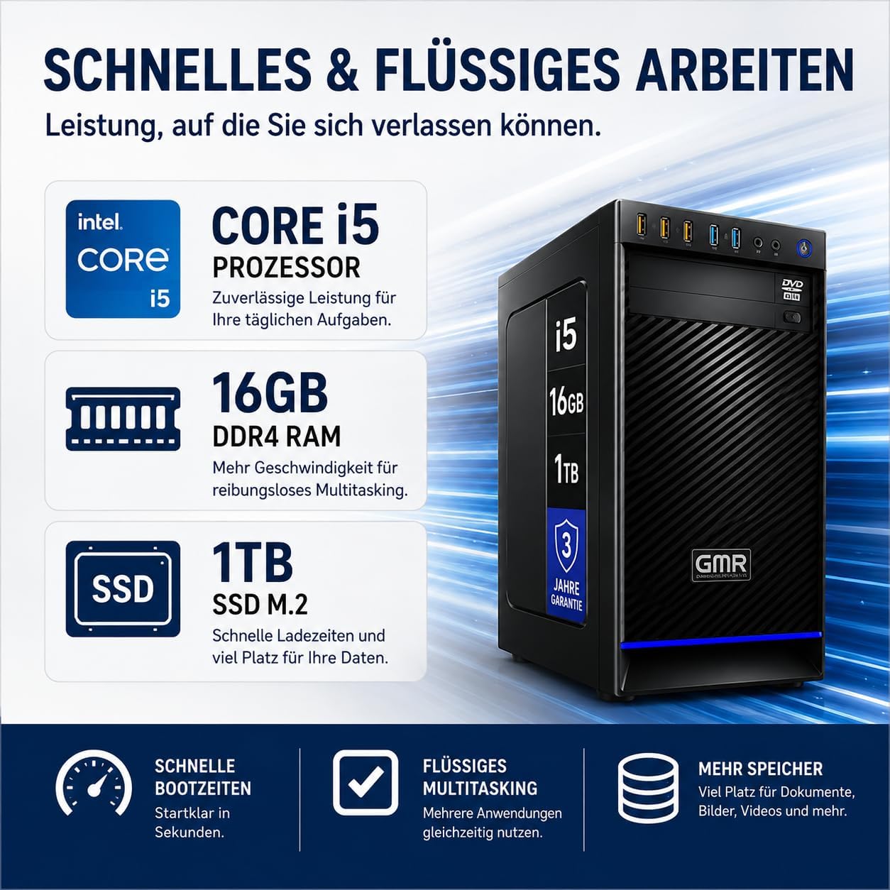 GMR Ultra i7 Business Office Desktop PC