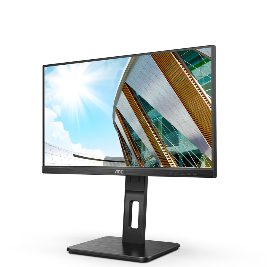 AOC 22P2Q | 22" Monitor | Full HD 1920x1080 | 75Hz | HDMI + DisplayPort + VGA | Height Adjustable | Black