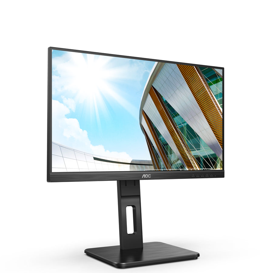AOC 22P2Q | 22" Monitor | Full HD 1920x1080 | 75Hz | HDMI + DisplayPort + VGA | Height Adjustable | Black