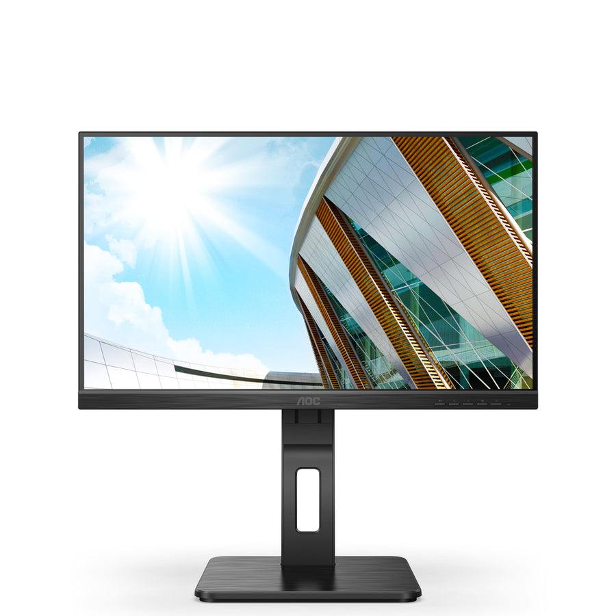 AOC 22P2Q | 22" Monitor | Full HD 1920x1080 | 75Hz | HDMI + DisplayPort + VGA | Height Adjustable | Black