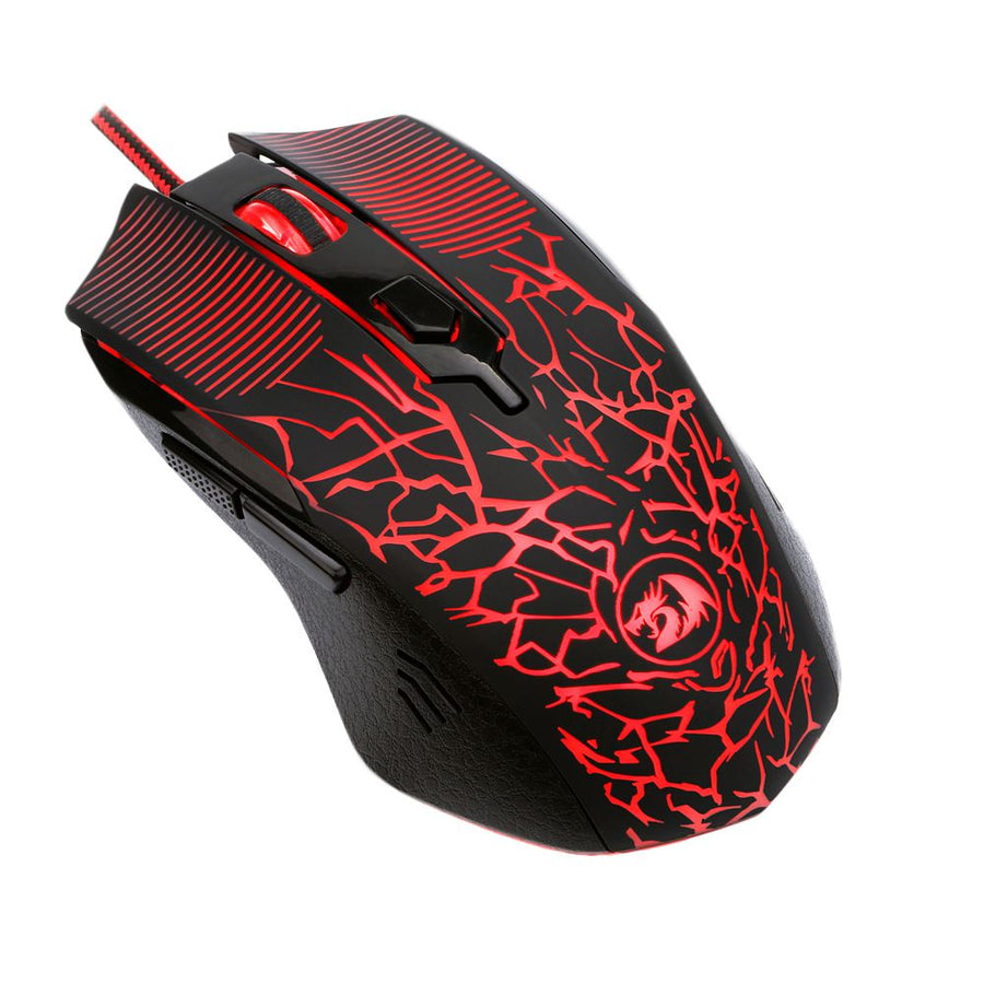 Redragon M608 Inquisitor Basic Gaming Mouse | 3200 DPI · Pixart 3168 | 4 On-The-Fly DPI Levels | 6 Buttons · 5 Programma