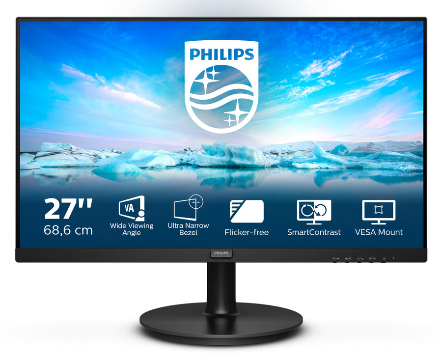 Philips 271V8L 27-Inch Monitor | Full HD | 75Hz | IPS | Black