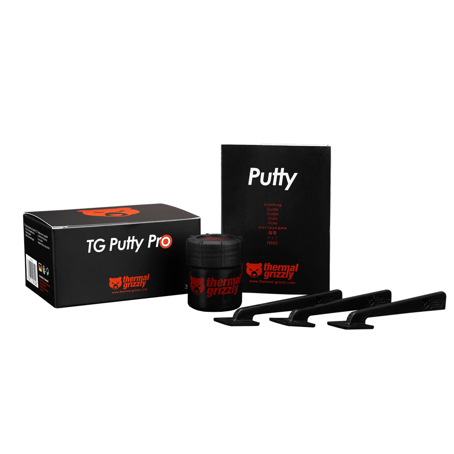 Thermal Grizzly TG Putty Pro TG-P-P-030 Thermal Putty Gap Filler | 30 g | Fills 0.2–3.0 mm Gaps | −40 °C to +120 °C | El