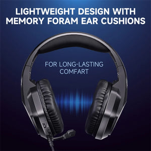 KOTION EACH G5000 Gaming Headset | 40mm Drivers | Virtual 7.1 Surround · RGB LED | 120° Noise-Reducing Mic | USB + 3.5mm · 1.8m | Black