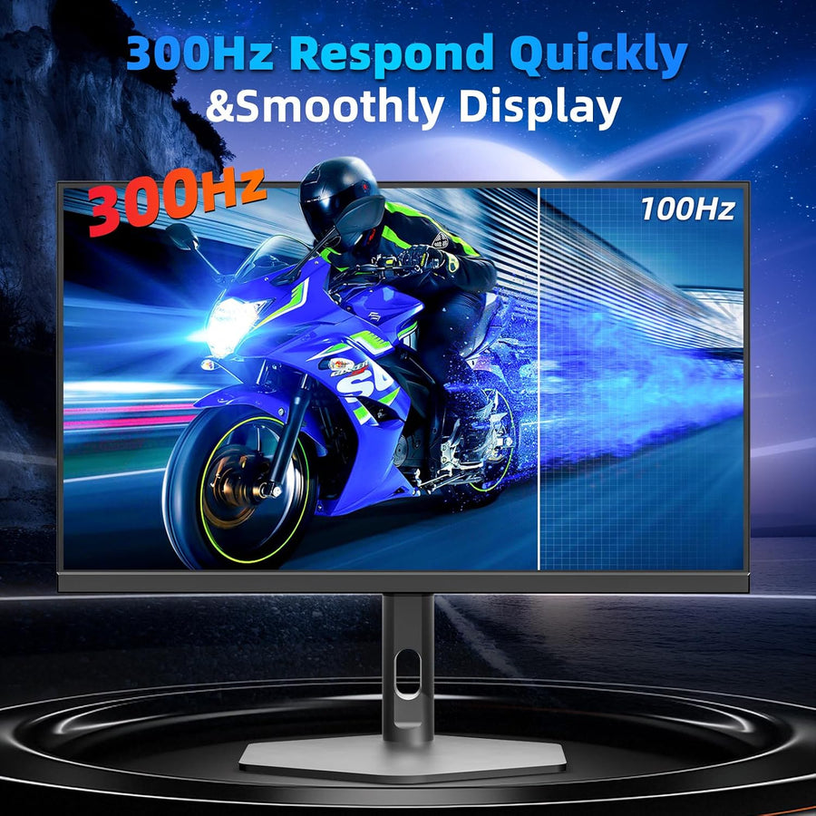 FYHXele | 27" Gaming Monitor | QHD | 300Hz | 0.8ms GtG | IPS | 100% sRGB | Height Adjustable