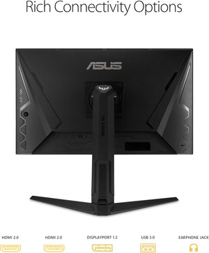 ASUS TUF 27-Inch Gaming Monitor | QHD | 170Hz | 1ms MPRT | IPS Panel | DisplayHDR 400 | FreeSync Premium + G-Sync Compatible