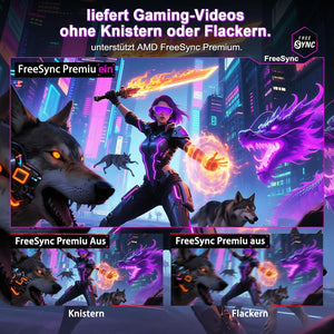 AMD FreeSync DCI-P3 98% LautsprecherHDR10 2×DP 27-Inch Gaming Monitor | QHD 2560x1440 | 260Hz | 1ms | HDR10 | FreeSync | 2x HDMI + 2x DisplayPort 1.4 | Height Adjustable
