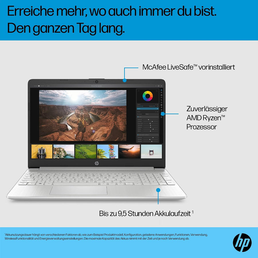 HP Laptop 15.6 FHD Ryzen 16GB 512GB