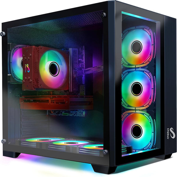 STGsivir Gaming PC, RTX 3060 Ti 8 GB, Core i7-11700KF bis zu 5.0 GHz, 32 GB DDR4, 2 TB SSD, WiFi 600 M, BT 5.0, RGB-Lüfter x 6, W11H64, Gamer PC Co...
