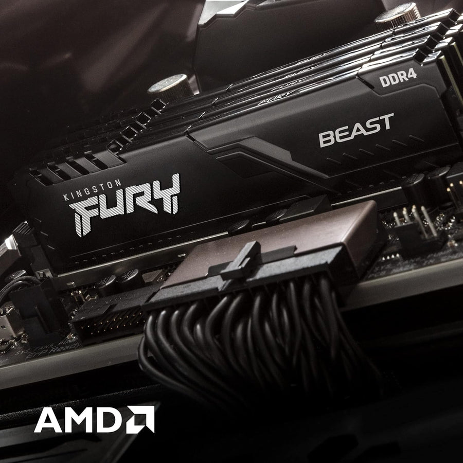 Kingston FURY Beast DDR5 16GB Single Stick (1x16GB) Black | 5200MT/s CL40 | Intel XMP 3.0 | On-Die ECC | PMIC | Plug-N-Play 4800MT/s | Low-Profile Heat Spreader | Intel 12th-14th Gen + AMD Ryzen 7000+ | Genuine Single Module