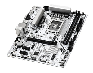 ASRock B760M-HDV/M.2 | Intel LGA 1700 Micro-ATX Motherboard | DDR5 7200+ | PCIe 4.0 | Hyper M.2 (Gen4) + Ultra M.2 | Triple Display Output | Dragon 2.5G LAN | For Intel 12th/13th/14th Gen | White/Black