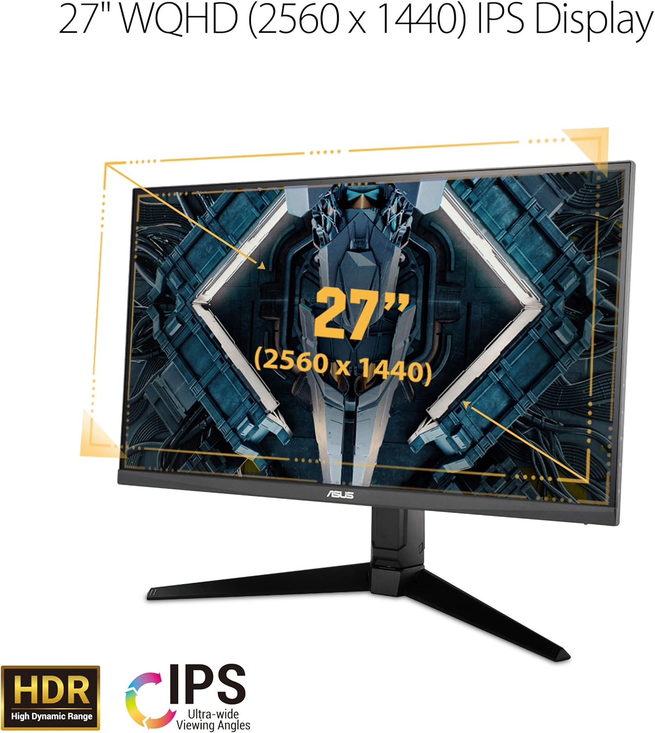 ASUS TUF 27-Inch Gaming Monitor | QHD | 170Hz | 1ms MPRT | IPS Panel | DisplayHDR 400 | FreeSync Premium + G-Sync Compatible